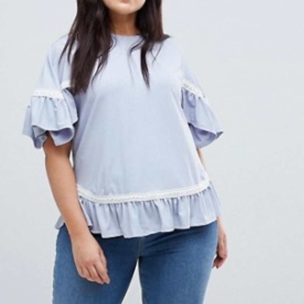Cute light blue ASOS top